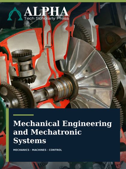Mechanical Engineering and Mechatronic Systems journal cover featuring precision gears and machinery.